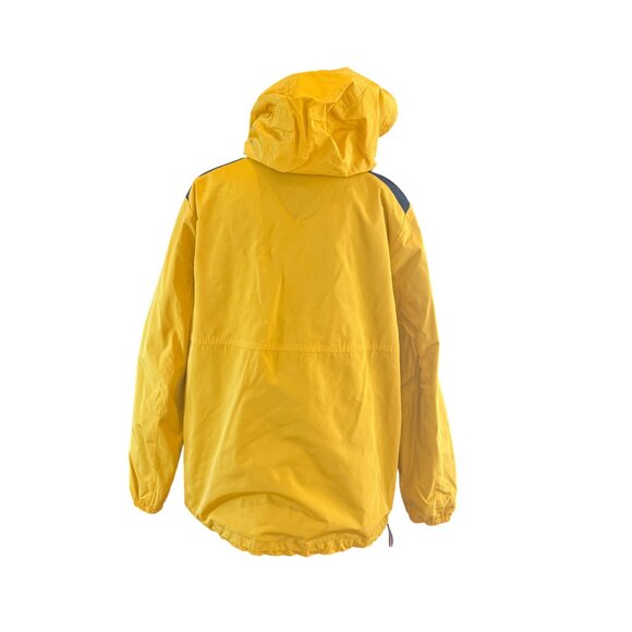 Tommy Hilfiger Colorblock Half-Zip Windbreaker Jacket Yellow Red Navy White - Picture 9 of 11